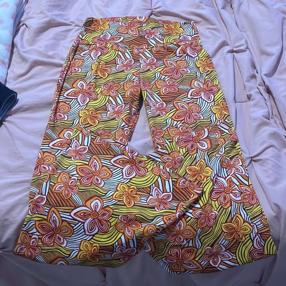 earthbound multicolor flare pants